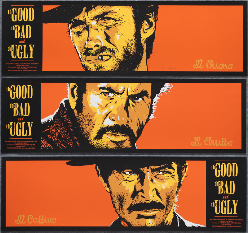 Billy Perkins The Good The Bad and the Ugly - Clint Eastwood Movie Poster Set