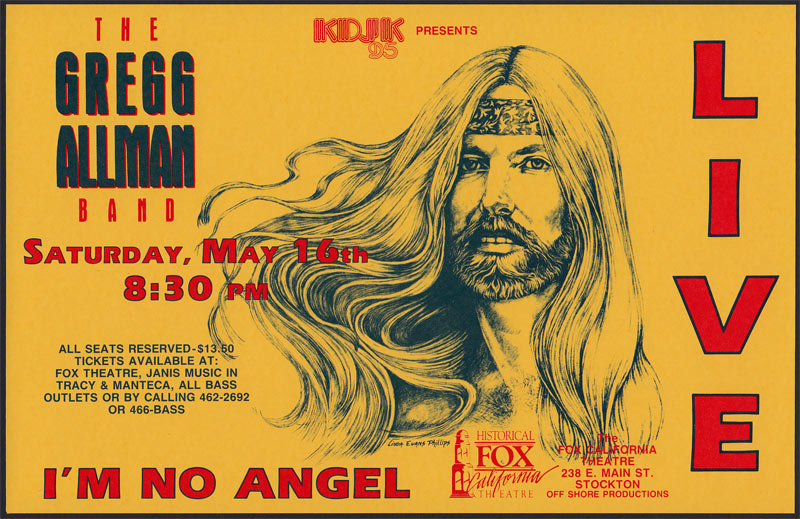 Gregg Allman Band Handbill