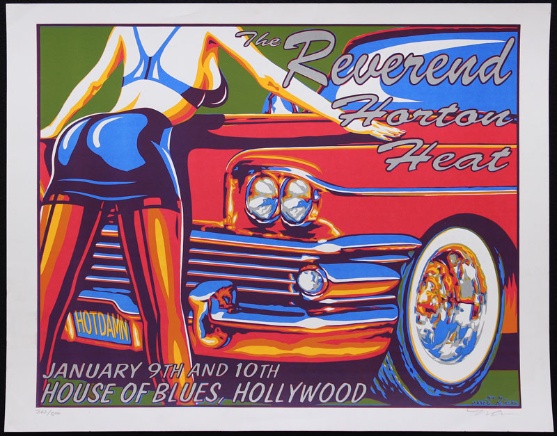 Marco Almera Reverend Horton Heat Poster