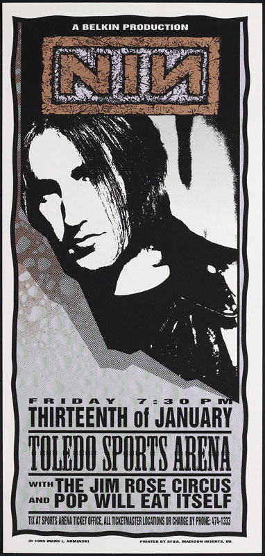 Mark Arminski Nine Inch Nails Poster