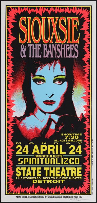 Mark Arminski Siouxsie & The Banshees Poster