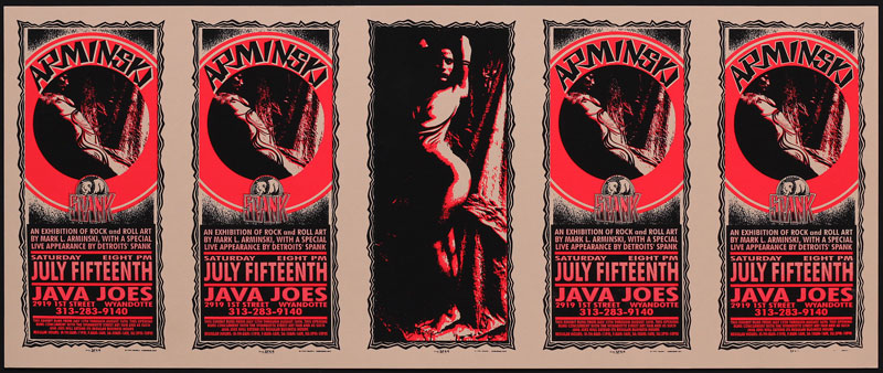 Mark Arminski Mark Arminski Art Show - Spank Uncut Handbill Sheet