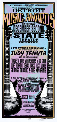 Mark Arminski Detroit Music Awards Handbill