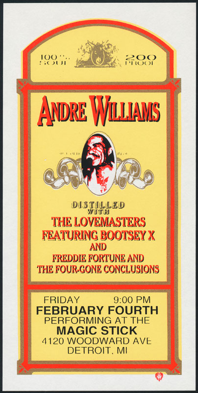 Mark Arminski Andre Williams Handbill