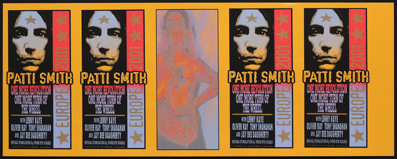 Mark Arminski Patti Smith Uncut Handbill Sheet