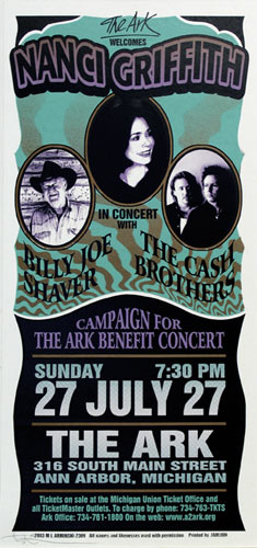 Mark Arminski Nanci Griffith Handbill