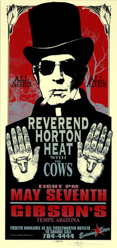 Mark Arminski Reverend Horton Heat Handbill