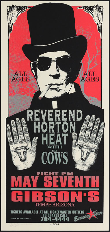 Mark Arminski Reverend Horton Heat Poster