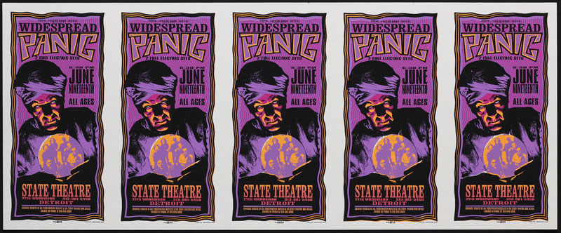 Mark Arminski Widespread Panic Uncut Handbill Sheet