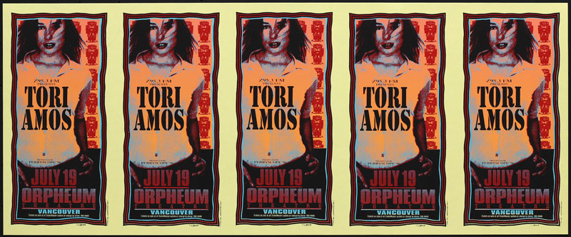 Mark Arminski Tori Amos Uncut Handbill Sheet