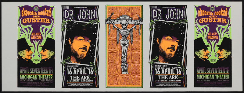 Mark Arminski Dr. John / Ekoostik Hookah Uncut Handbill Sheet