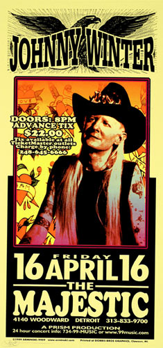 Mark Arminski Johnny Winter Handbill