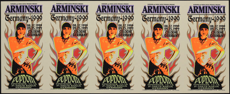 Mark Arminski Mark Arminski Germany Art Show Uncut Handbill Sheet