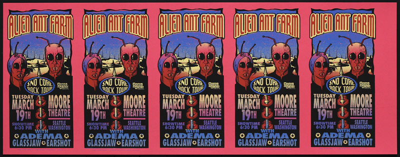 Mark Arminski Alien Ant Farm Uncut Handbill Sheet