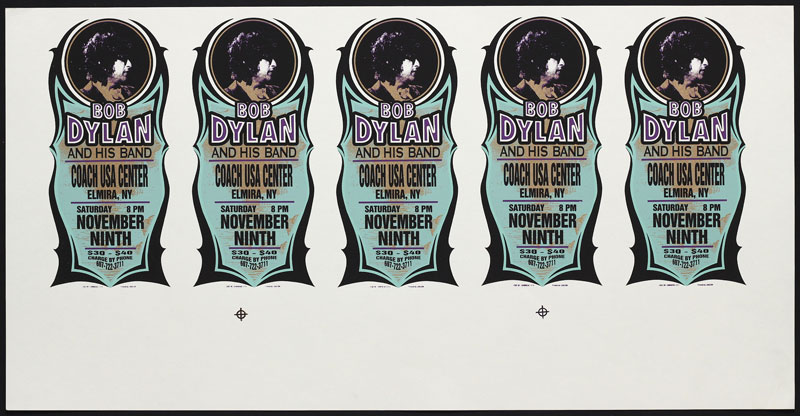 Mark Arminski Bob Dylan Uncut Handbill Sheet