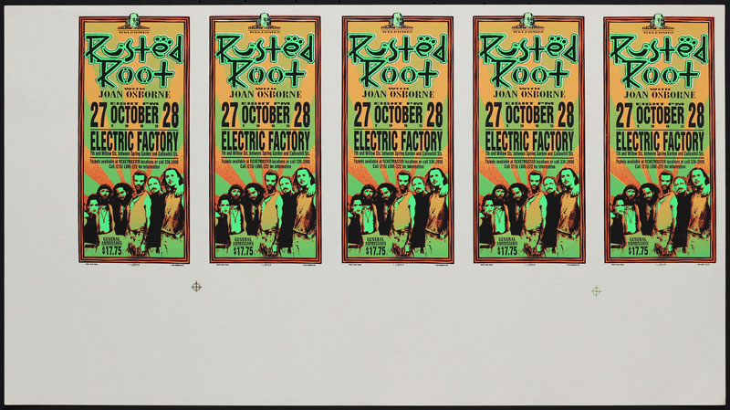 Mark Arminski Rusted Root Uncut Handbill Sheet