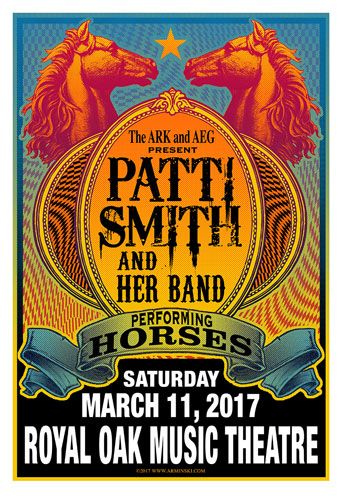 Mark Arminski Patti Smith performing Horses Poster