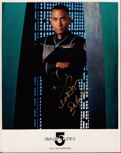 Richard Biggs as Dr. Stephen Franklin of Babylon 5 Autographed Photo