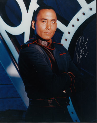 Richard Biggs as Dr. Stephen Franklin of Babylon 5 Autographed Photo