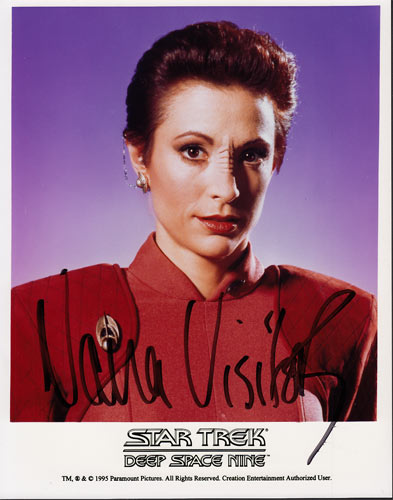 Nana Visitor as Kira Nerys of Star Trek: Deep Space Nine Autographed Photo