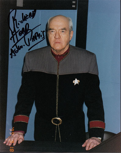 Richard Herd as Owen Paris of Star Trek: Voyager Autographed Photo