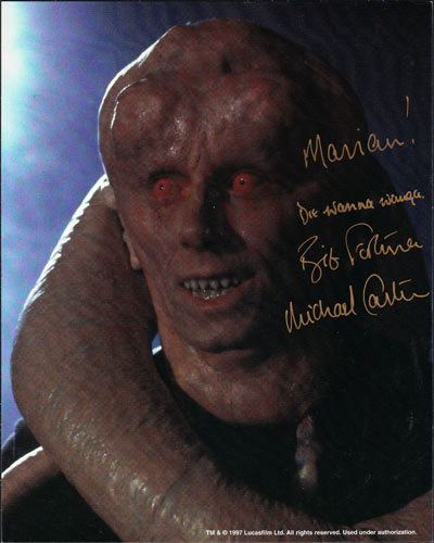 Bib Fortuna - Played by Michael Carter Autographed Photo