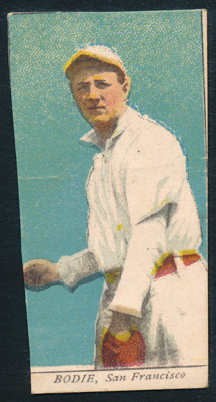 Ping Bodie 1909 T-212 Obak Baseball Card