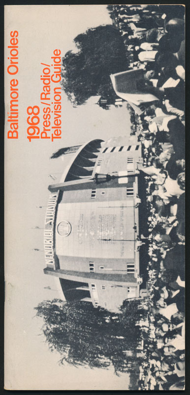 1968 Baltimore Orioles Baseball Media Guide