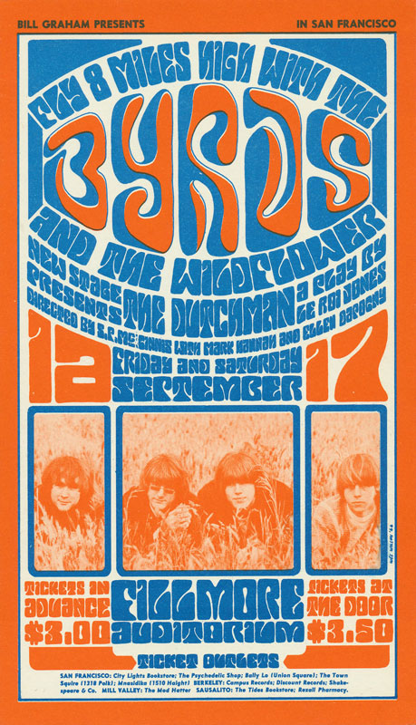 BG # 28-2 Byrds Fillmore Poster BG28