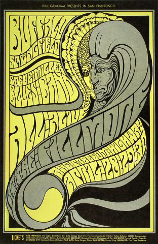 BG # 61-1 Buffalo Springfield Fillmore Poster BG61