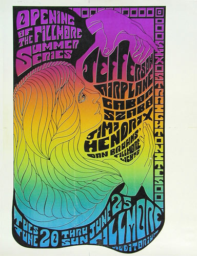 BG # 69-e Jefferson Airplane Fillmore Poster BG69