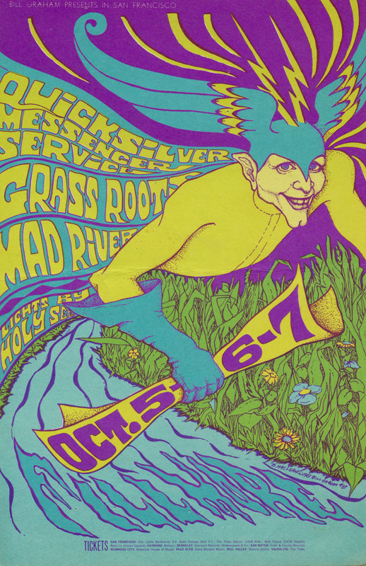 BG # 87-2 Quicksilver Messenger Service Fillmore Poster BG87
