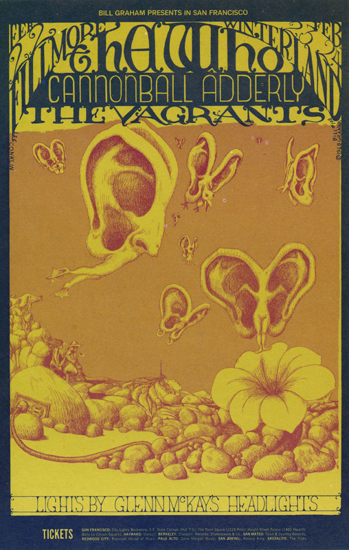 BG # 108 The Who Fillmore postcard - stamp back BG108