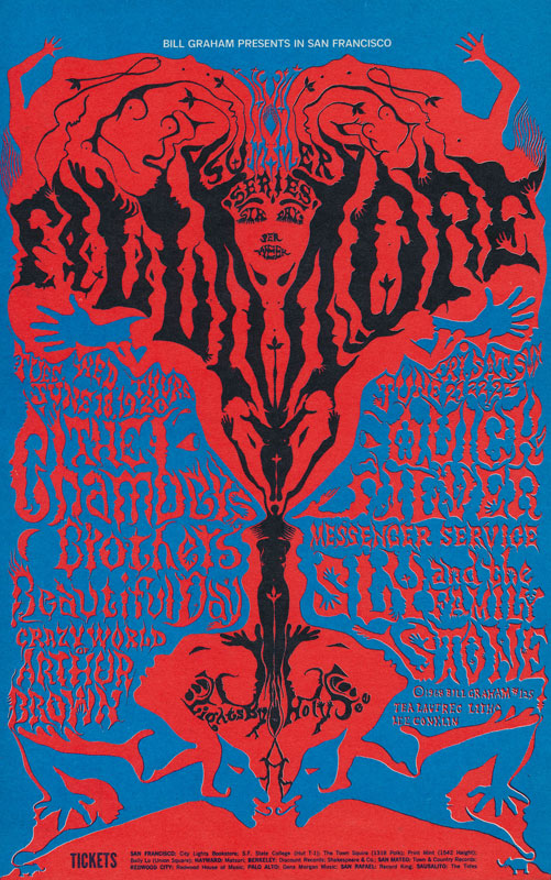 BG # 125-1 Chambers Brothers Fillmore Poster BG125