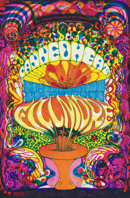 BG # 139 Canned Heat Fillmore postcard - ad back BG139