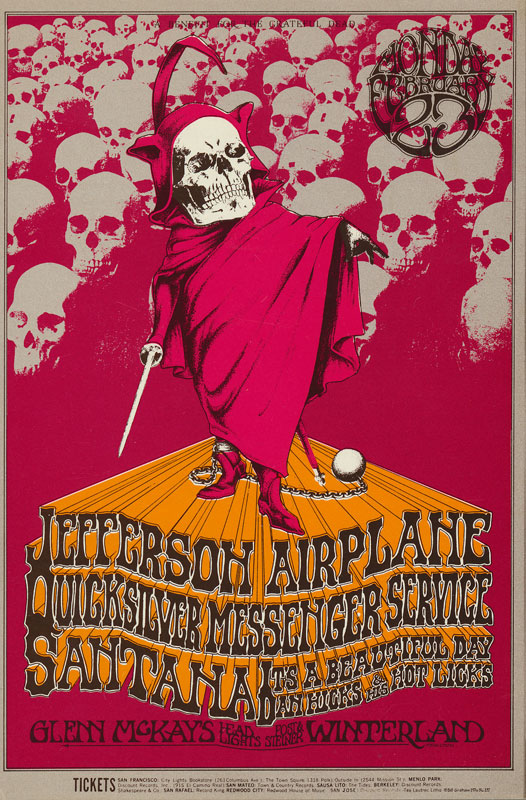 BG # 222 Benefit Concert For The Grateful Dead Fillmore postcard - blank back BG222