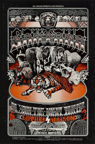 BG # 248-1 Santana Fillmore Poster BG248