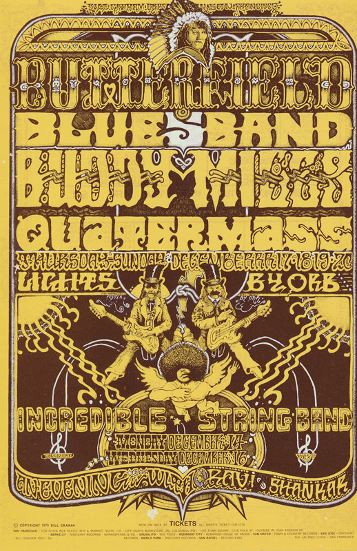 BG # 261-1 Butterfield Blues Band Fillmore Poster BG261