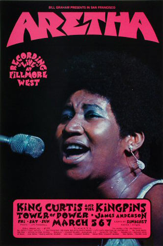 BG # 272-1 Aretha Franklin Fillmore Poster BG272