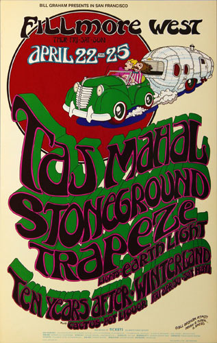BG # 277-1 Taj Mahal Fillmore Poster BG277