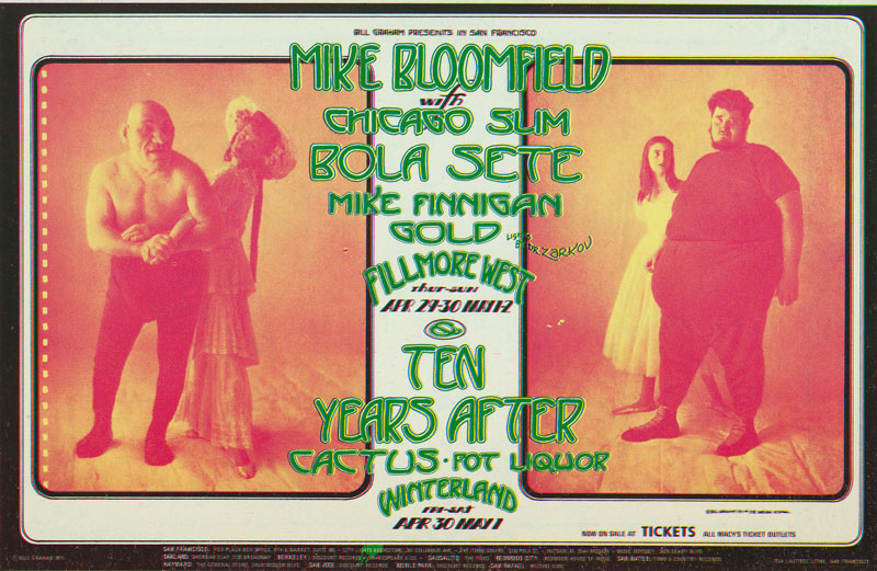 BG # 278-1 Mike Bloomfield Fillmore Poster BG278