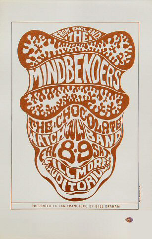 BG # 16 Mindbenders Fillmore Handbill BG16