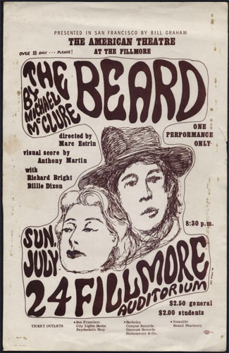 BG # 19 The Beard Fillmore Handbill BG19