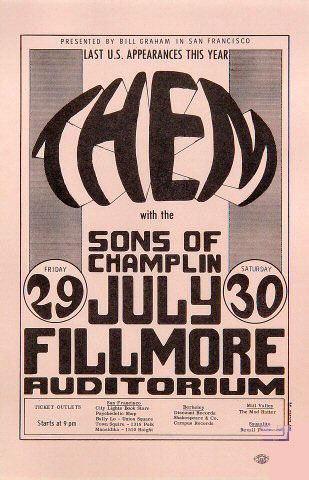 BG # 20 Them Fillmore Handbill BG20