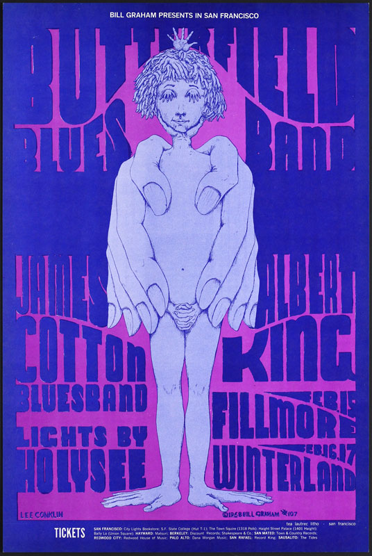BG # 107-1 Butterfield Blues Band Fillmore Poster BG107