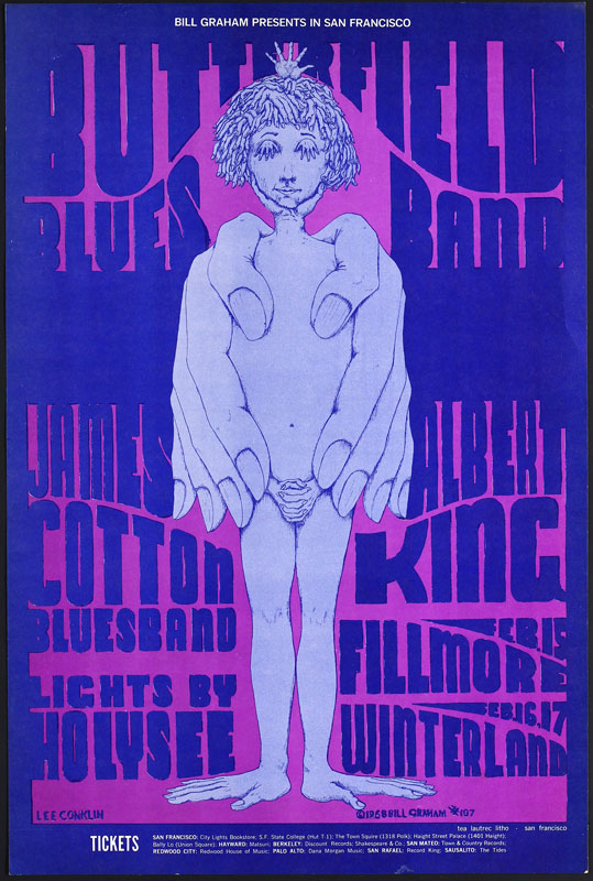 BG # 107-1 Butterfield Blues Band Fillmore Poster BG107