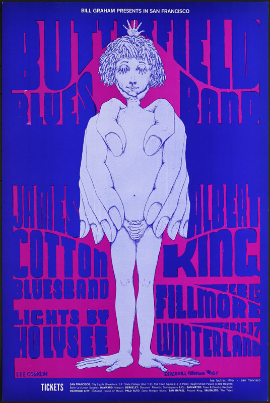 BG # 107-2 Butterfield Blues Band Fillmore Poster BG107