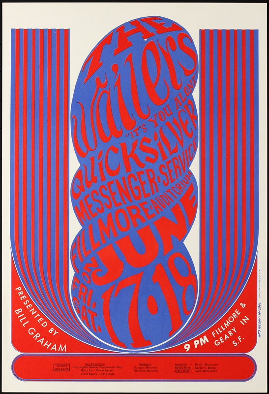 BG # 11-2 Wailers Fillmore Poster BG11