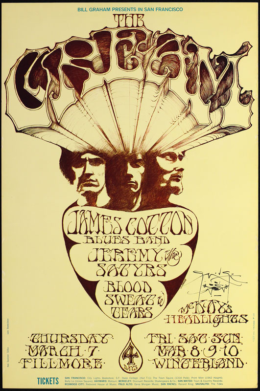 BG # 110-2 Cream Fillmore Poster BG110