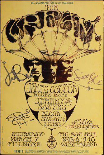 BG # 110-2 Cream Fillmore Poster BG110